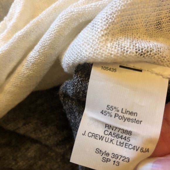 Madewell Linen Blend Colorblock Short Sleeve Top - Picture 5 of 5